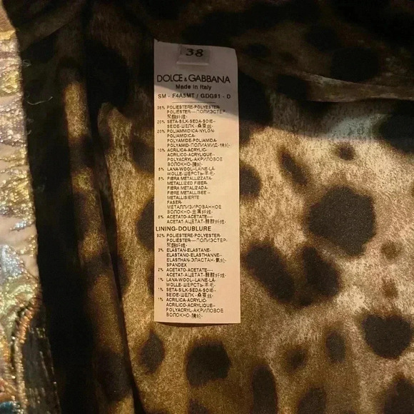 DOLCE & GABBANA JACQUARD PATCHWORK A-LINE MINI SKIRT 38 XS 2 0 MULTICOLOR $1490 - Picture 10 of 16